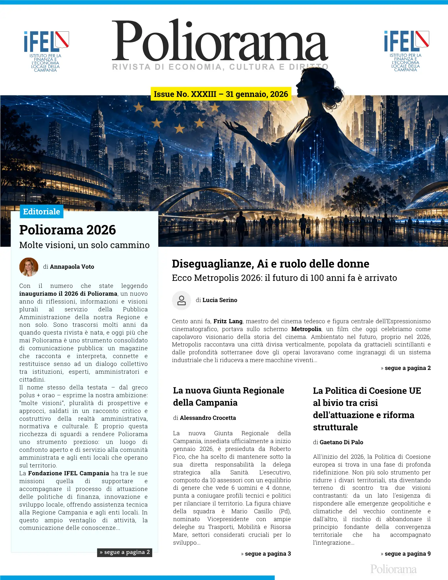 Poliorama, gennaio 2026  IFEL