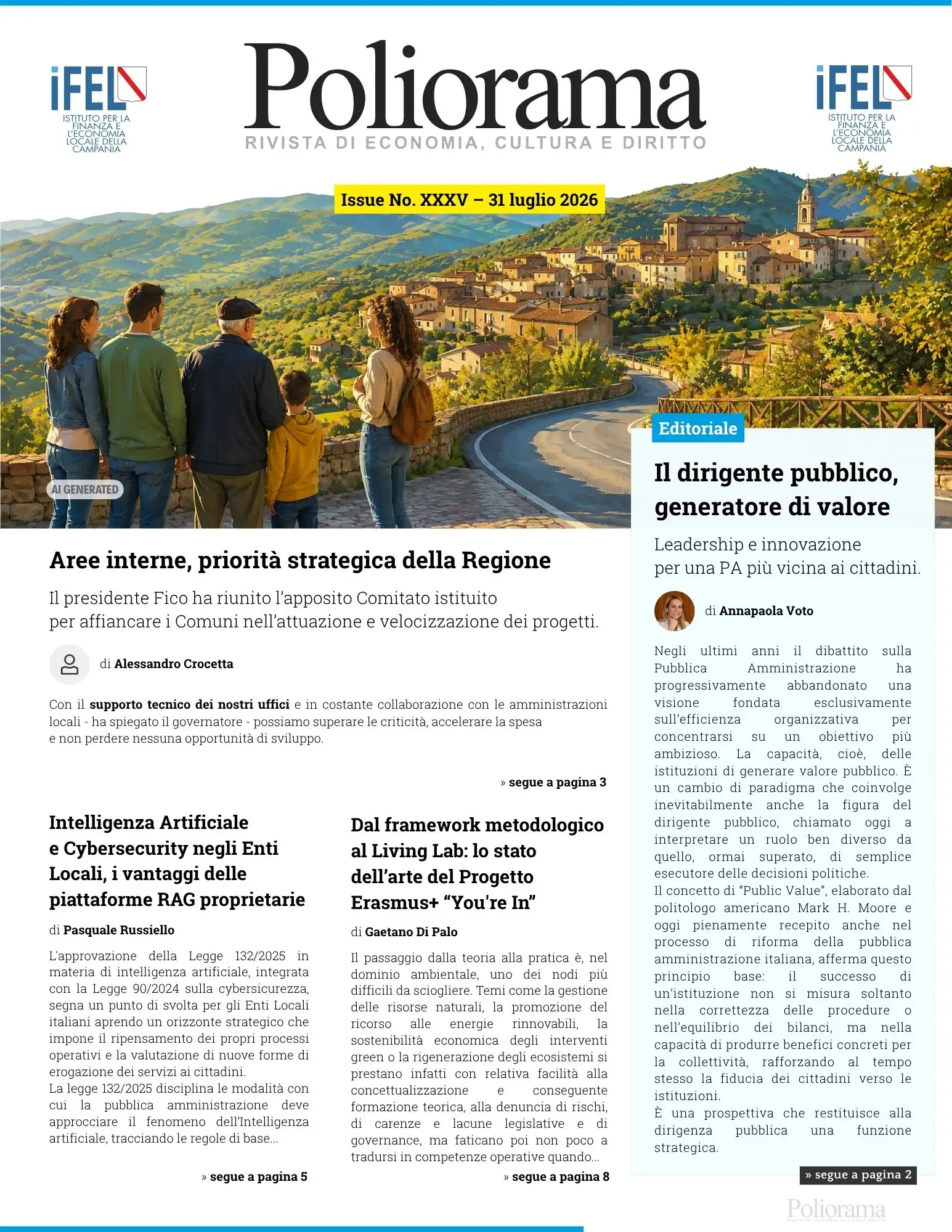 Poliorama, luglio 2026 - IFEL